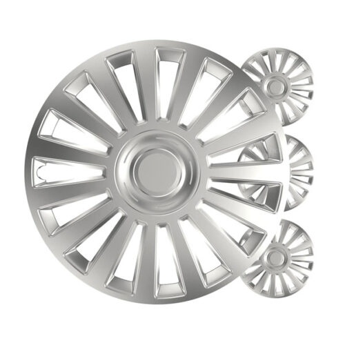 TAMPÃO-RODA-LUXURY Jogo de Tampões Luxury — Silver Edition